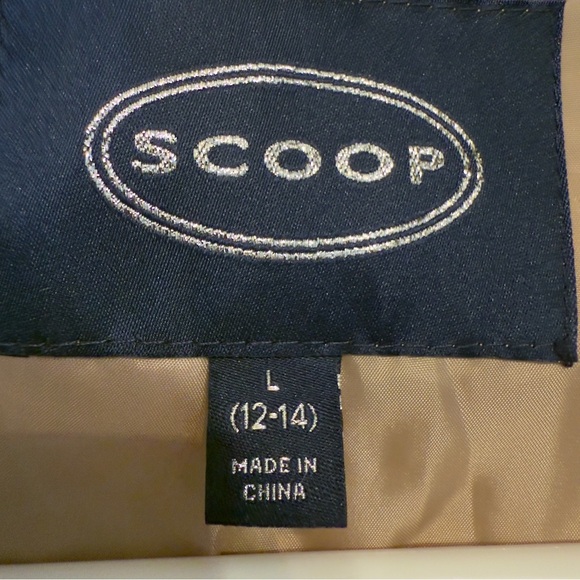 Scoop Women's Faux Leather Asymmetrical Zip Moto Jacket Size L (12/14) - Picture 3 of 11